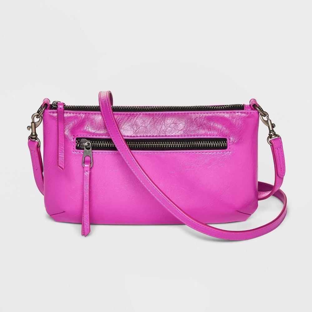 Universal Thread Pink Purple Crossbody Wristlet Bag NWT